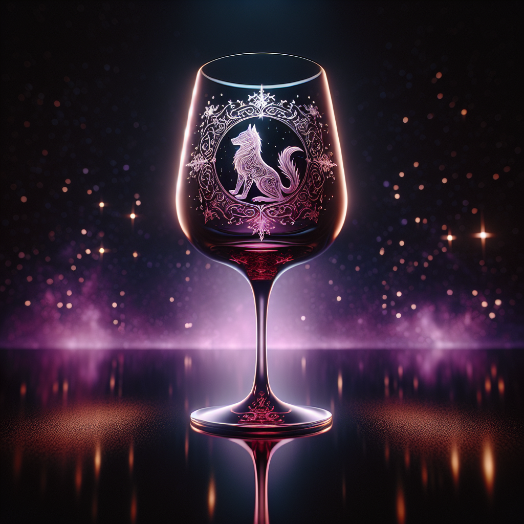 Dog Zodiac Etched Wine Glass — The Infinite Paradox