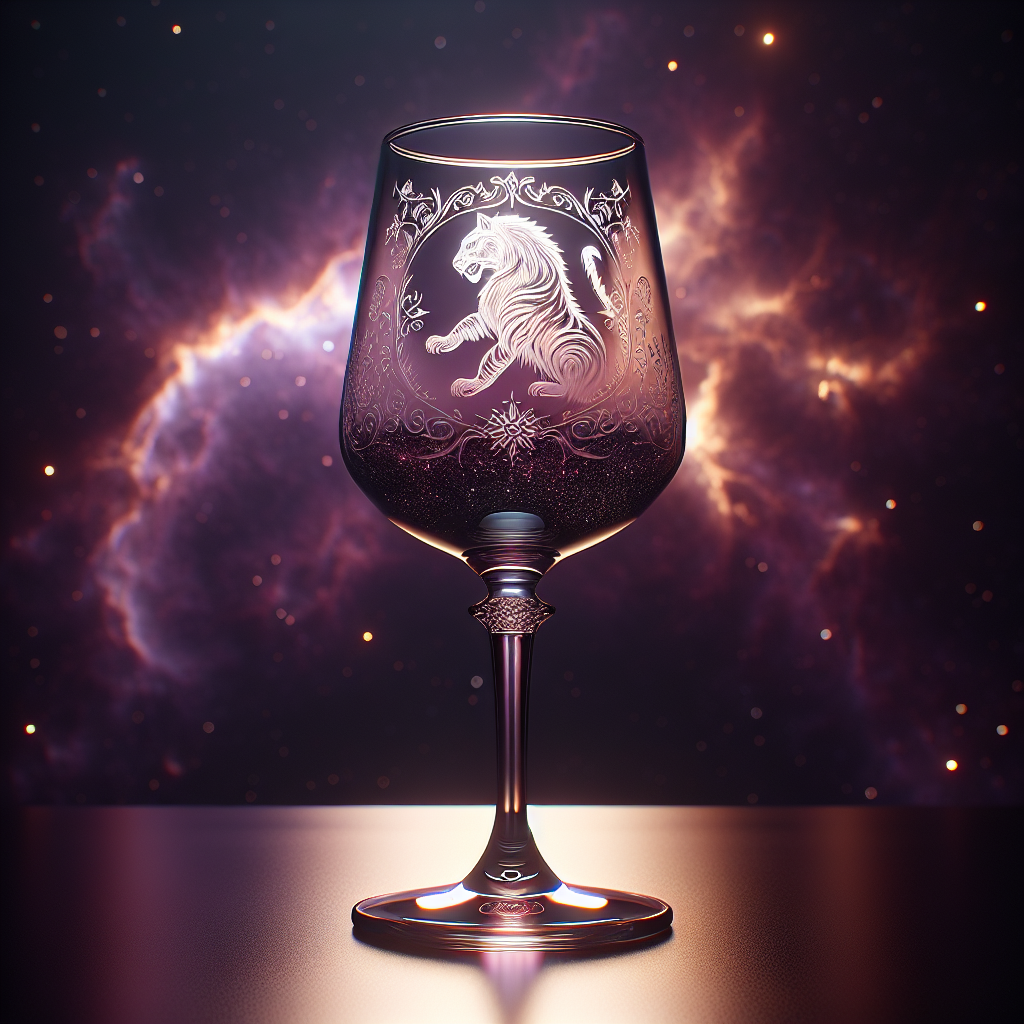Tiger Zodiac Etched Wine Glass — The Infinite Paradox