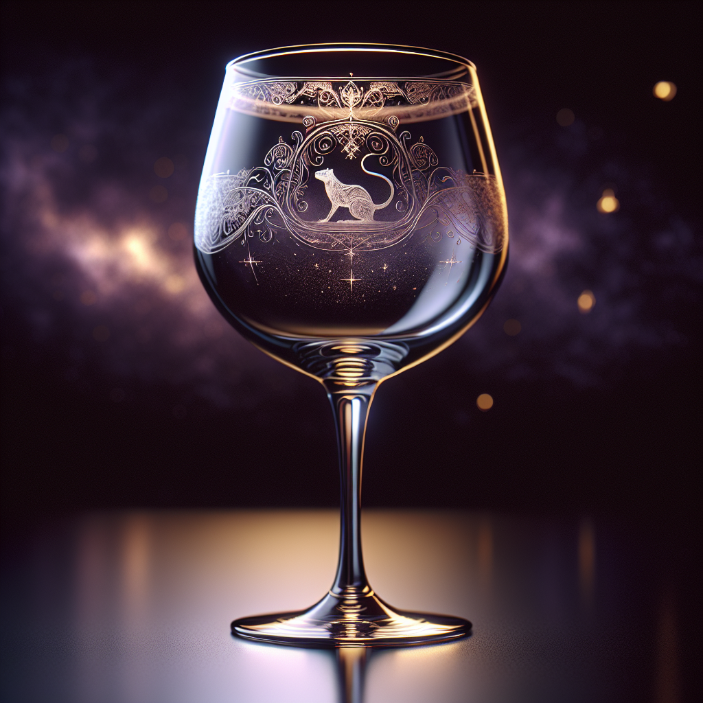 Rat Zodiac Etched Wine Glass — The Infinite Paradox
