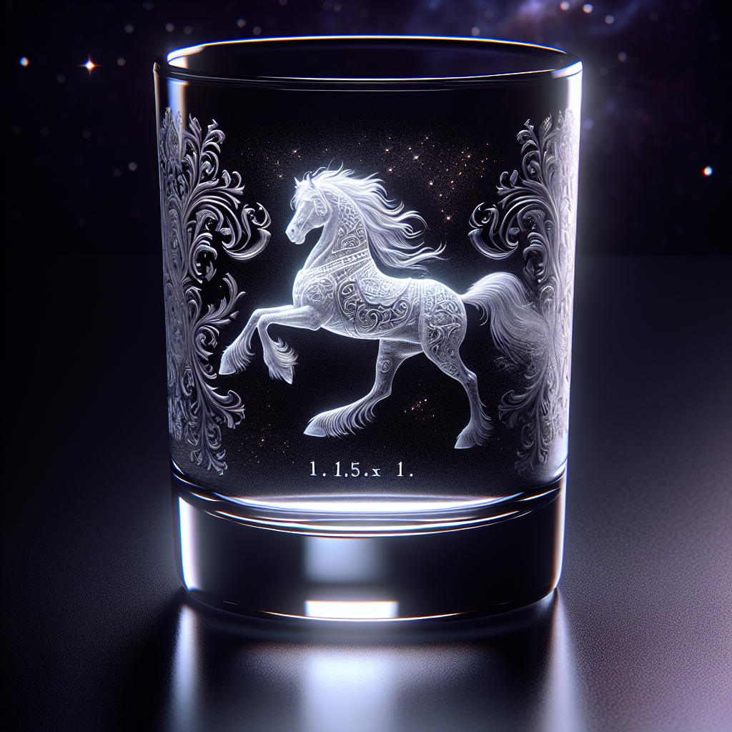 Horse Zodiac Etched Shot Glass — The Infinite Paradox