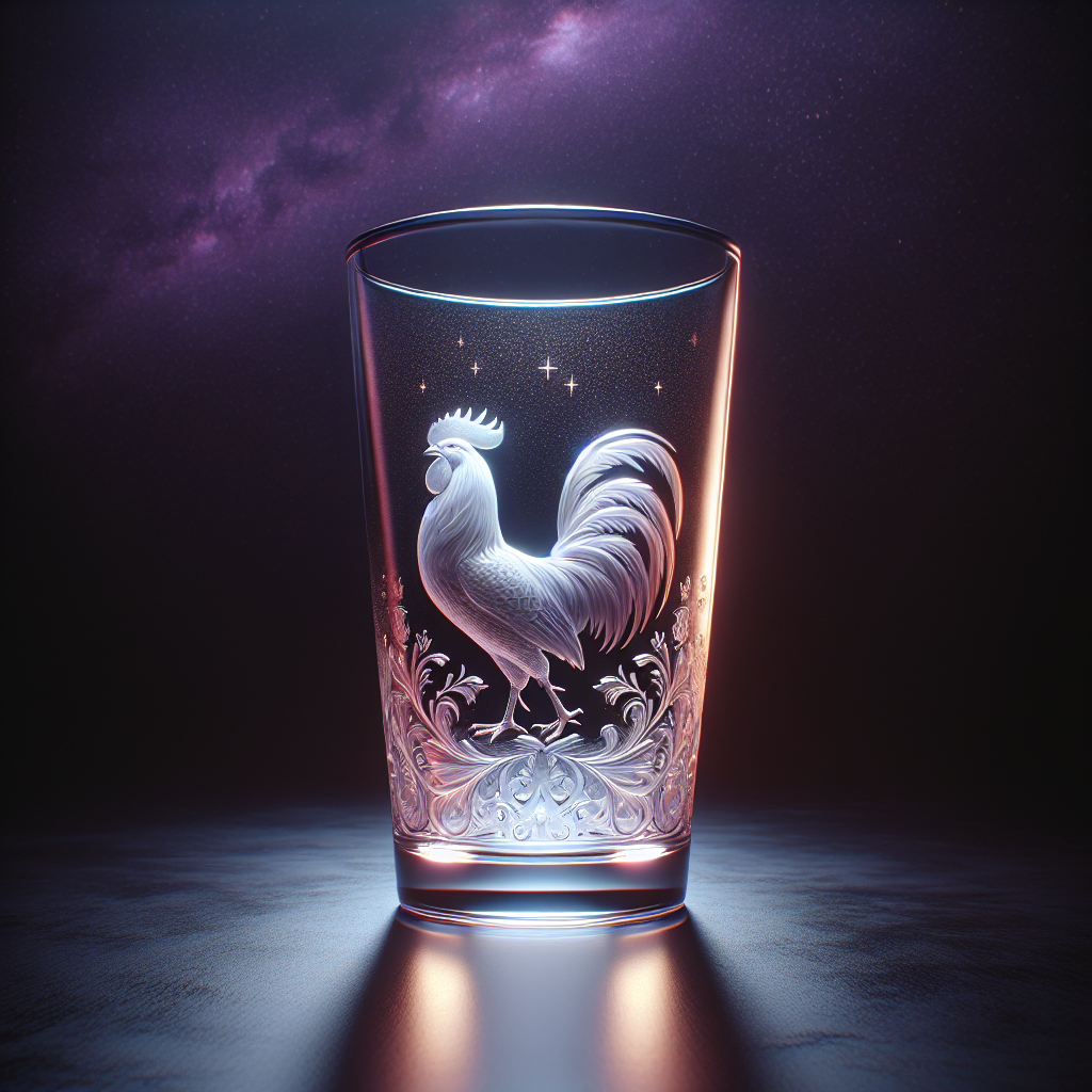 Rooster Zodiac Glass — The Infinite Paradox